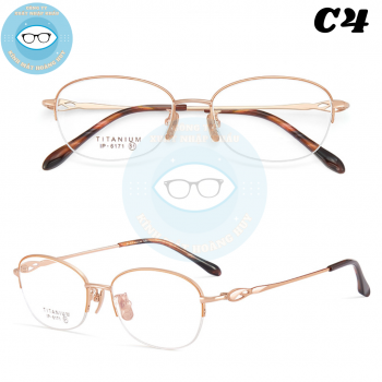 Gọng kính kim loại mã 6172